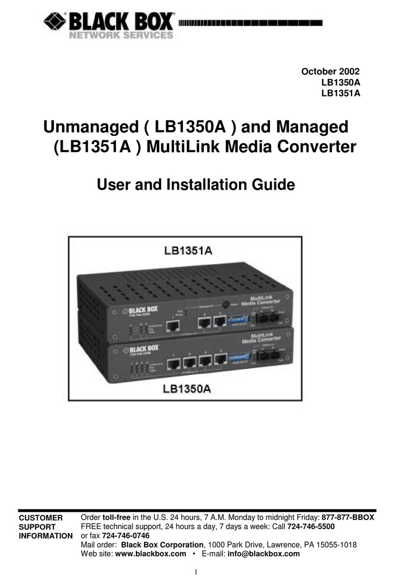 Black Box LB1350A Manual