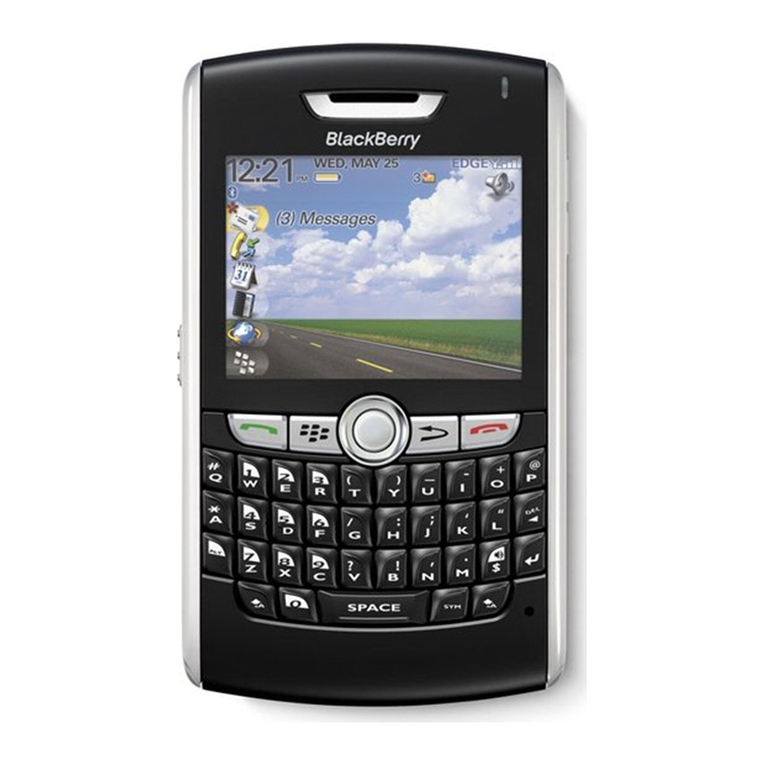 Blackbe;rry 8800 - SMARTPHONE - SAFETY AND User manual