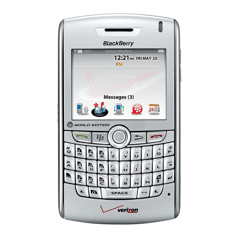 Blackbe;rry 8830 User manual
