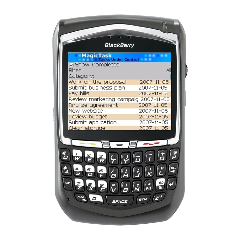 Blackbe;rry 8707 Series user guide