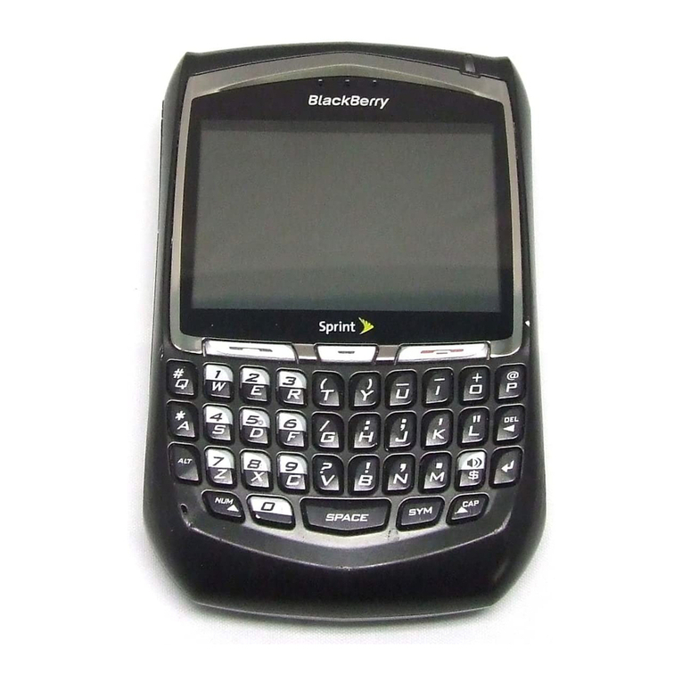 Blackbe;rry Sprint 8730e User manual