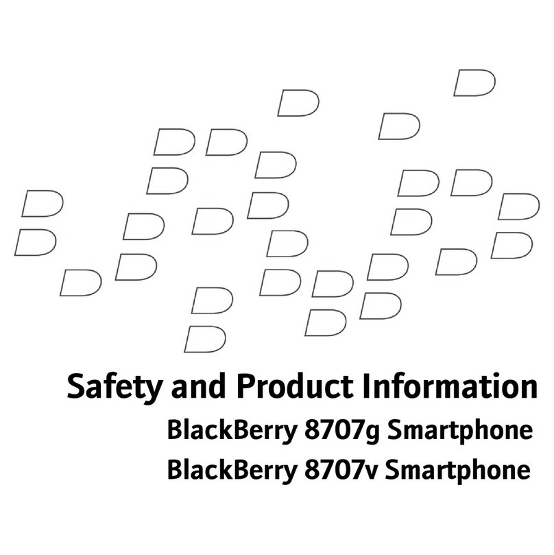 Blackbe;rry 8707g User manual