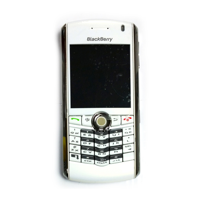 Blackbe;rry 8100 SMARTPHONE User manual Blackbe;rry 8100 SMARTPHONE User manual