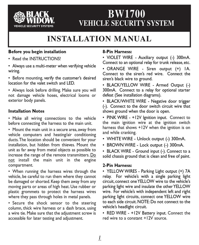 Black Widow BW1700 installation manual