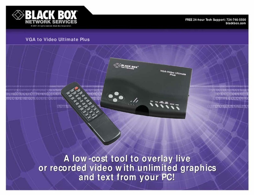 Black Box VGA to Video Ultimate Plus Technical specifications
