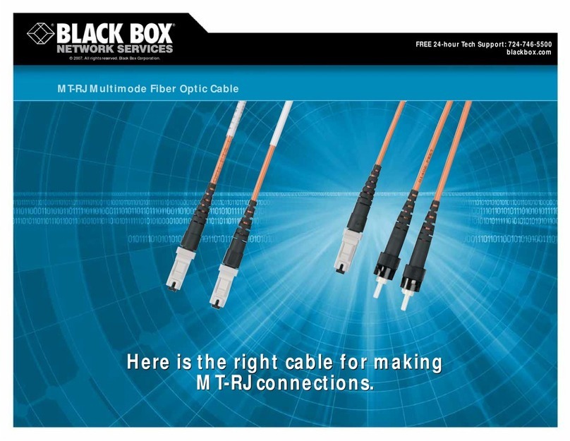 Black Box MT-RJ Multimode Fiber Optic Cable Specifications