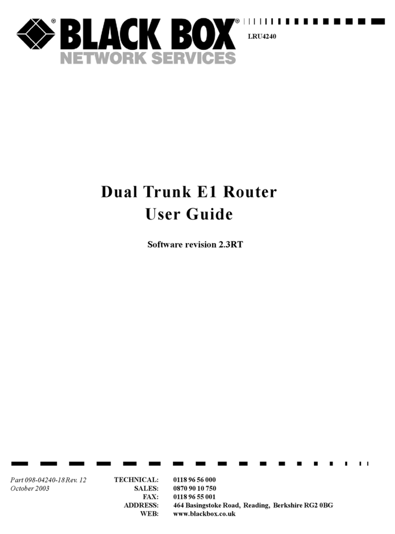 Black Box LRU4240 User manual