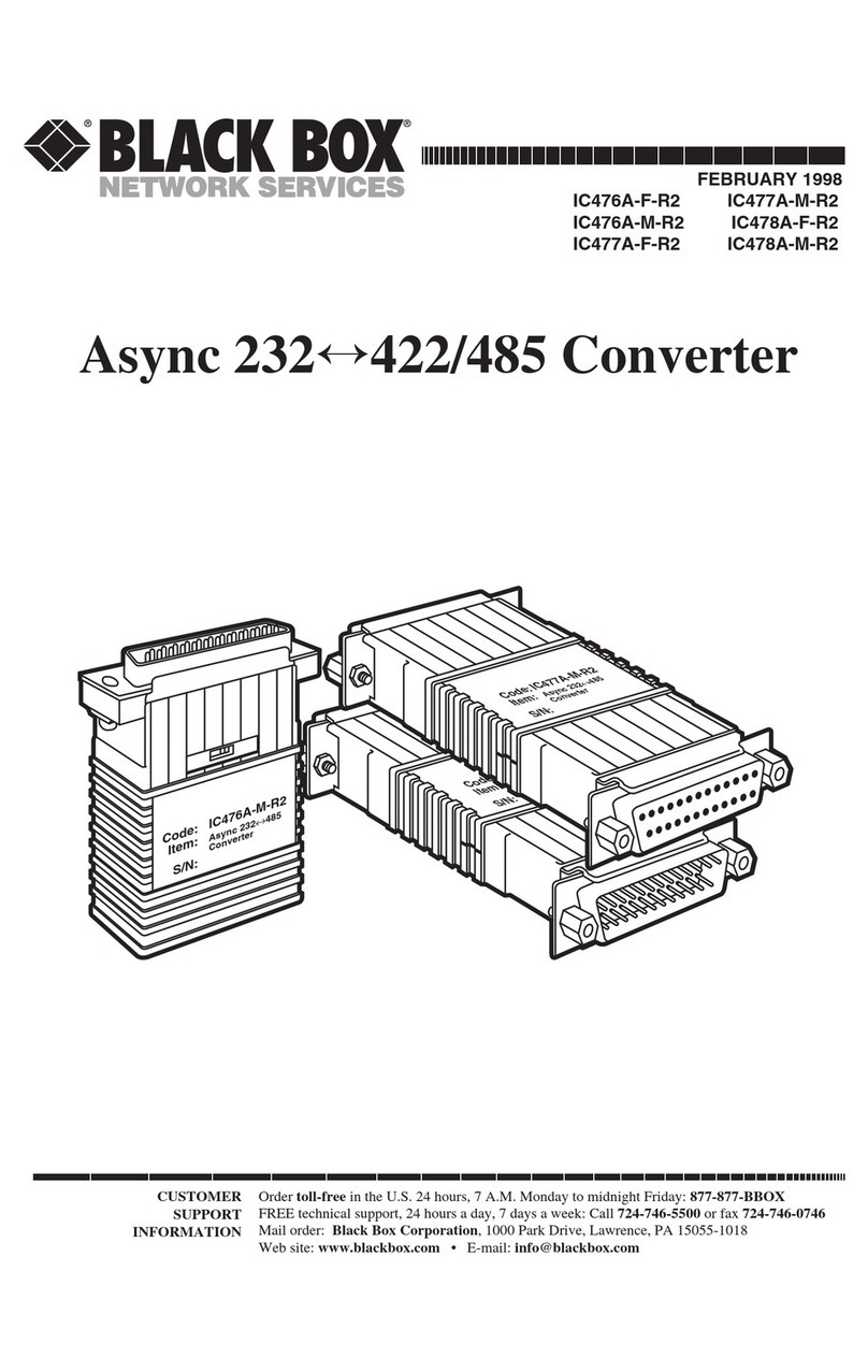 Black Box IC476A-F-R2 User manual