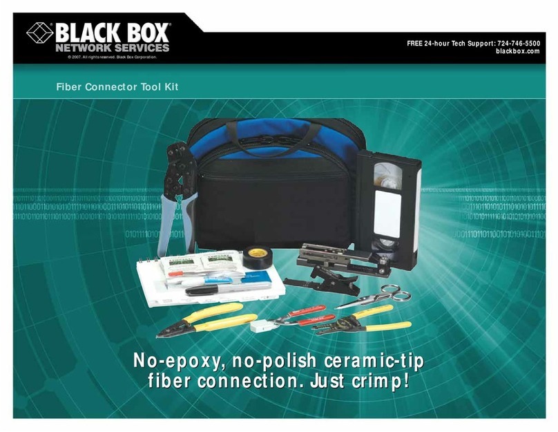 Black Box Fiber Connector Tool Kit User manual