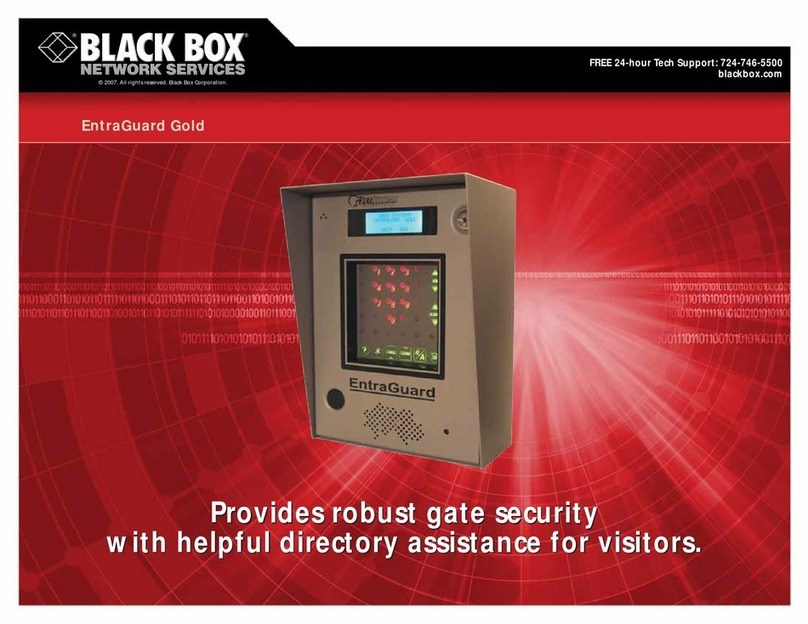 Black Box EntraGuard Gold Telephone Entry/Intercom... Specifications