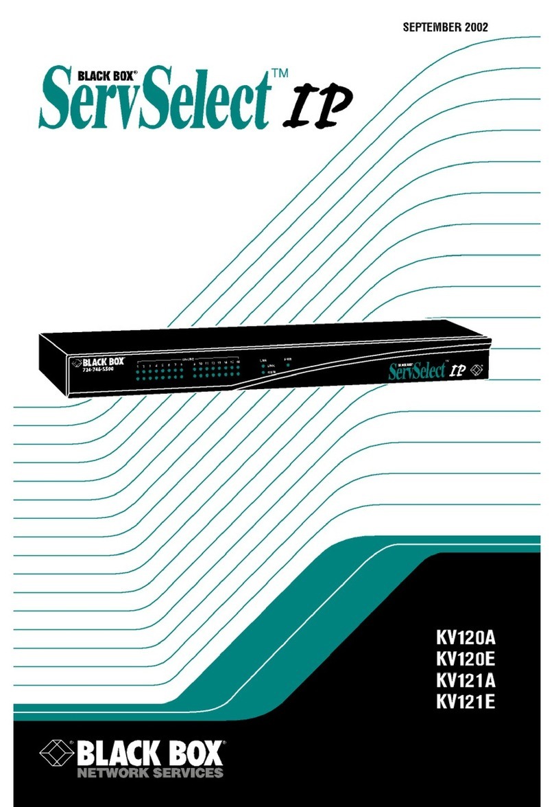 Black Box KV120A manual
