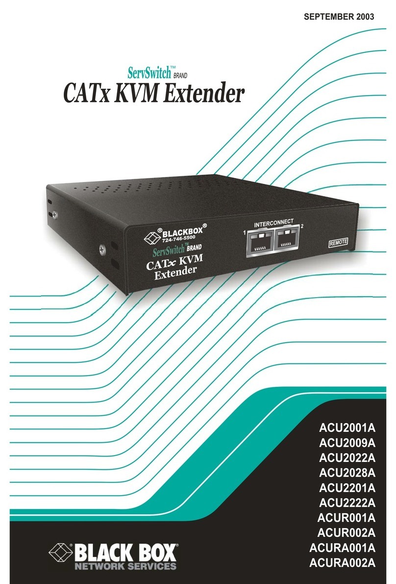Black Box ServSwitch ACU2001A User manual