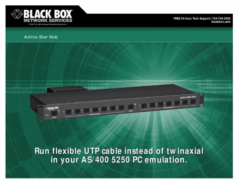 Black Box Active Star Hub IC207A User manual