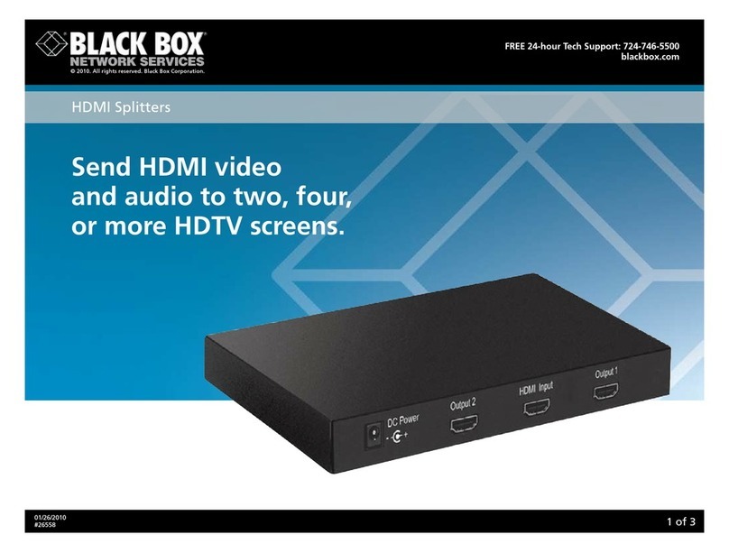Black Box 26558 User manual Black Box 26558 User manual