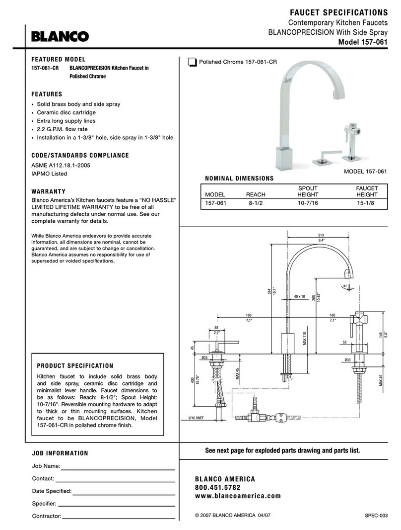 Blanco BLANCOPRECISION 157-061 User manual