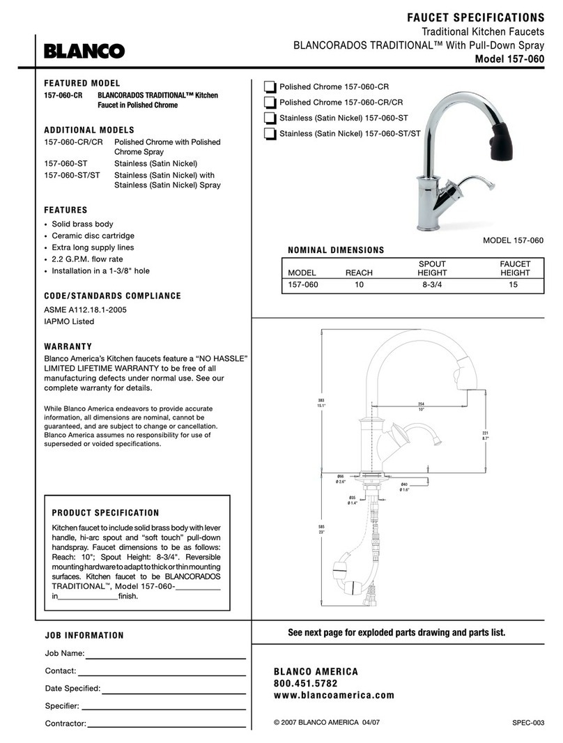 Blanco BLANCORADOS TRADITIONAL 157-060 User manual