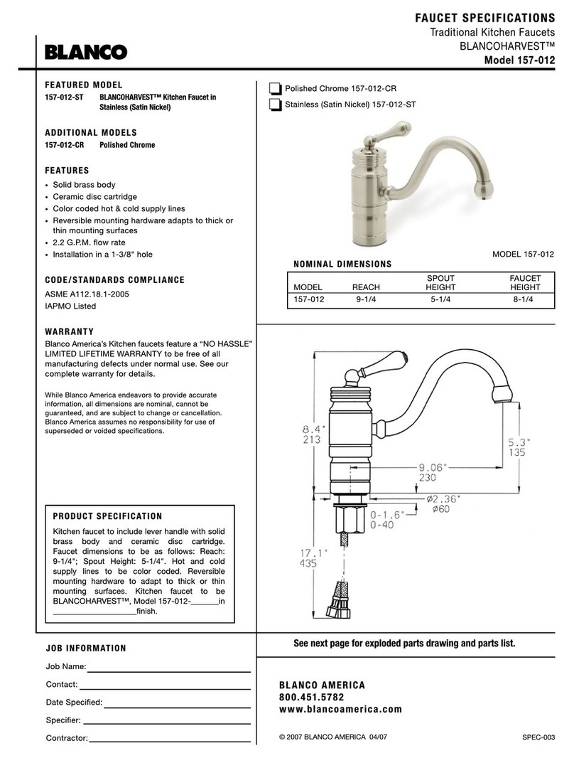 Blanco BLANCOHARVEST 157-012 User manual Blanco BLANCOHARVEST 157-012 User manual