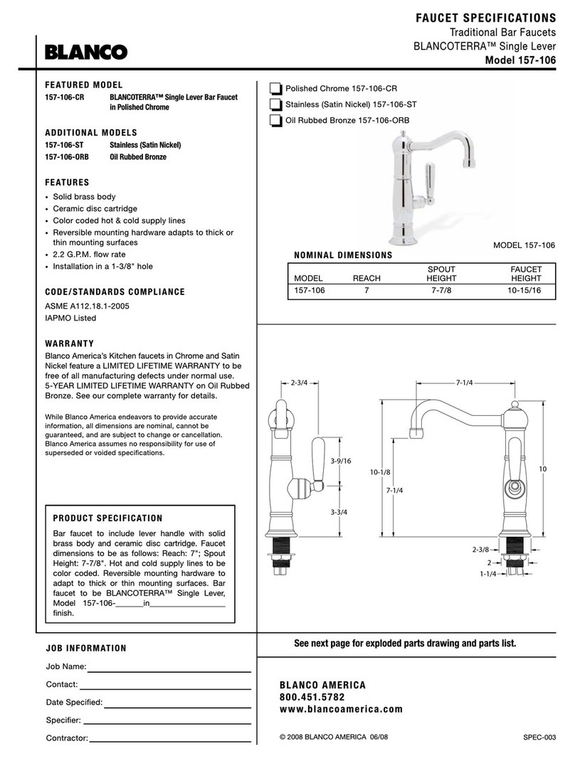 Blanco BLANCOTERRA 157-106 User manual Blanco BLANCOTERRA 157-106 User manual