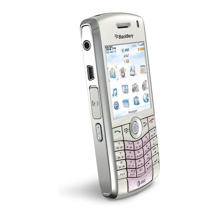Blackbe;rry 8110 - Pearl - AT&T User manual