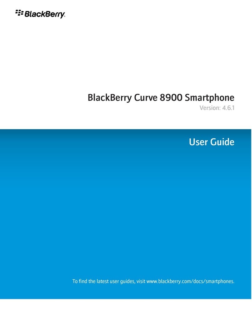 Blackbe;rry 8900 - Curve - GSM User manual
