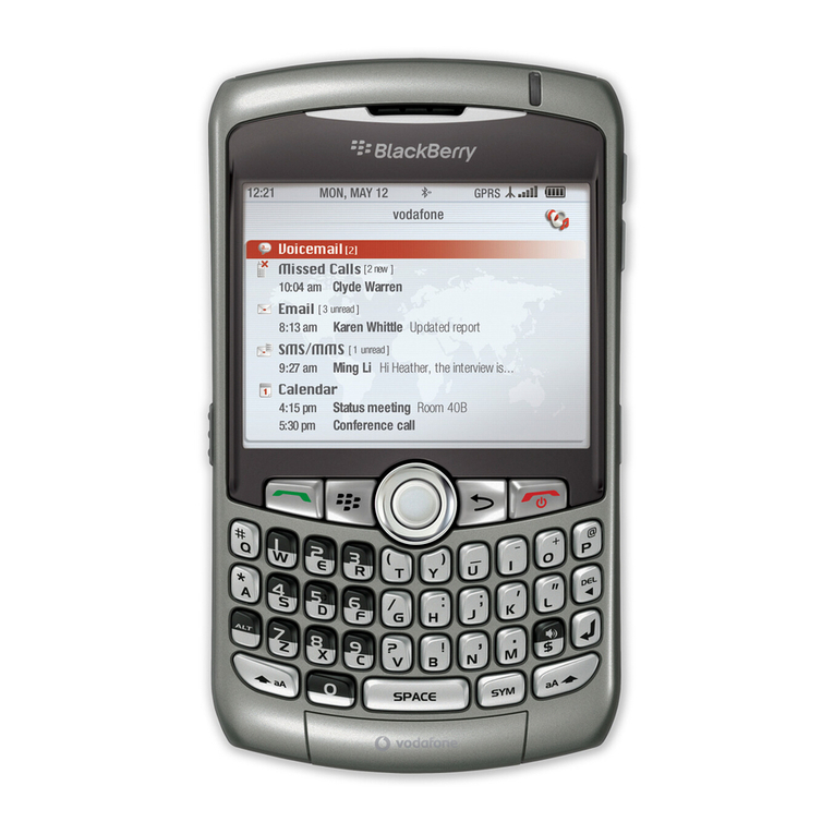 Blackbe;rry BlackBerry Curve User manual Blackbe;rry BlackBerry Curve User manual