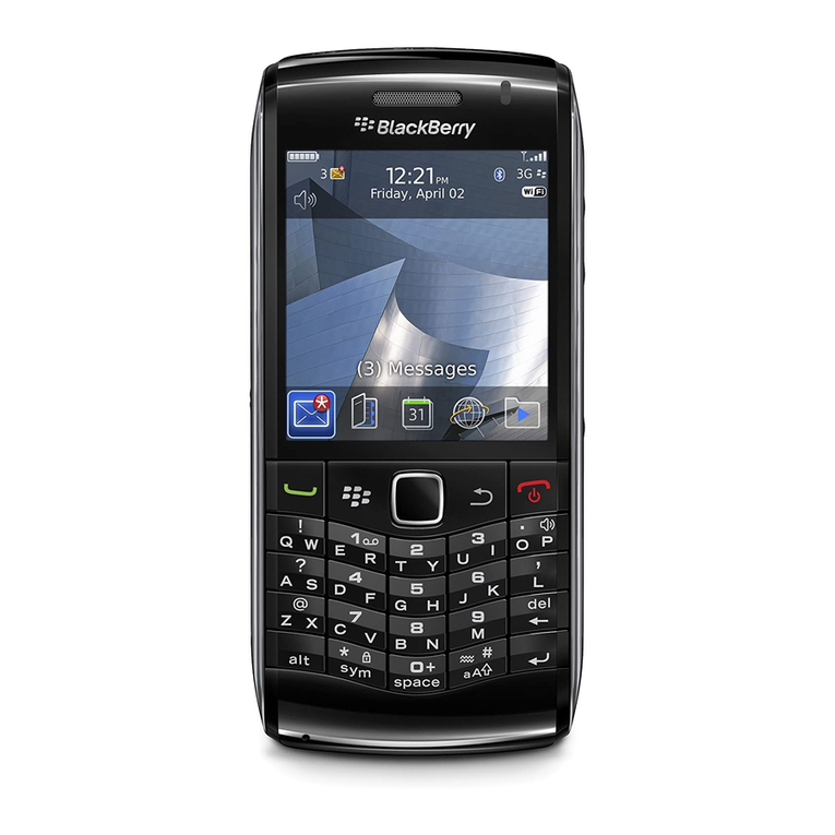 Blackbe;rry Pearl 9100 User manual