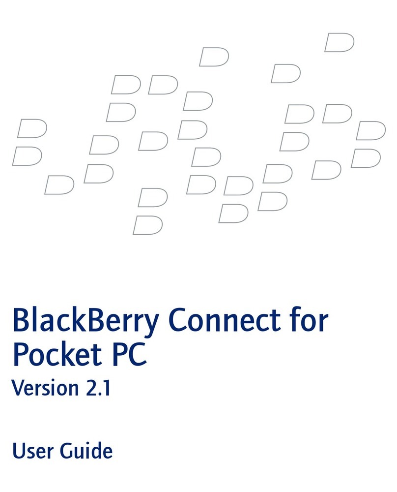 Blackbe;rry BLACKBERRY CONNECT FOR POCKET PC 2.1 User manual