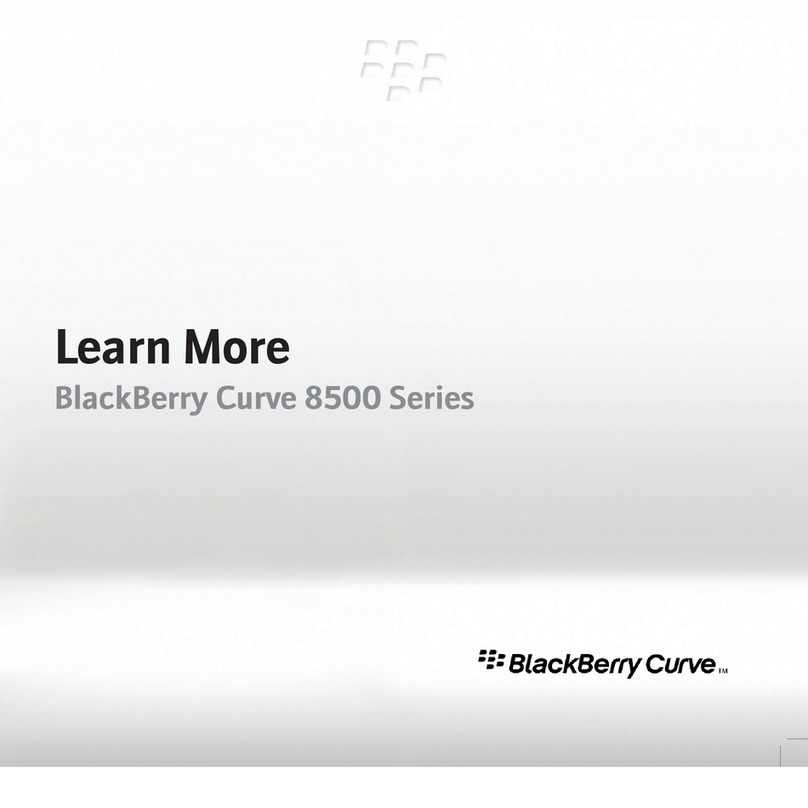 Blackbe;rry BLACKBERRY CURVE 8500 User manual
