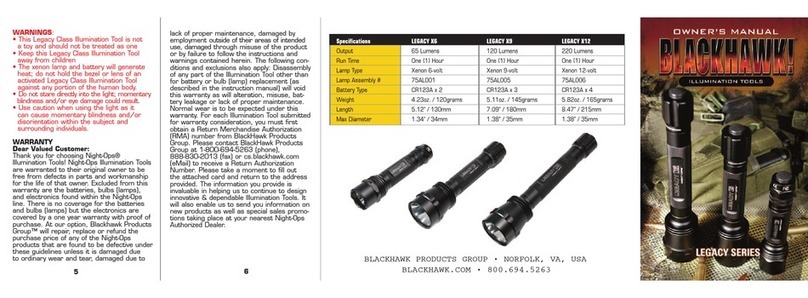BLACKHAWK! Work Light user manual