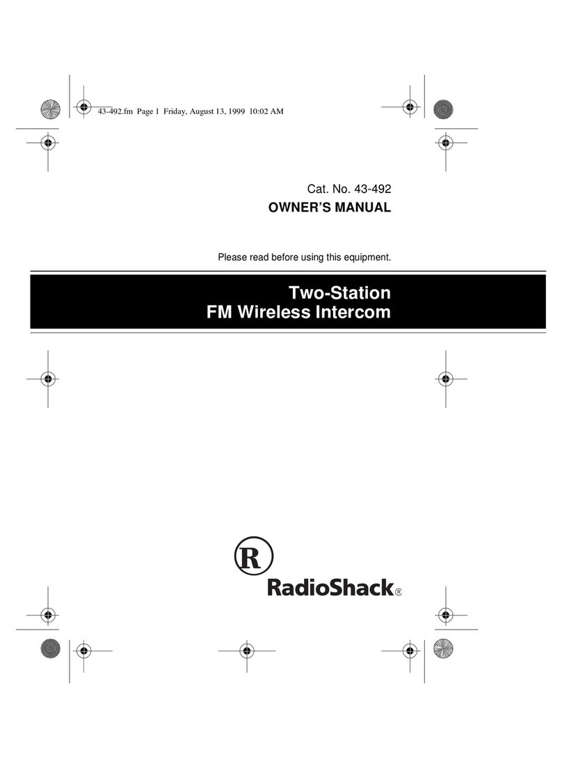 Radio Shack 43-492 User manual