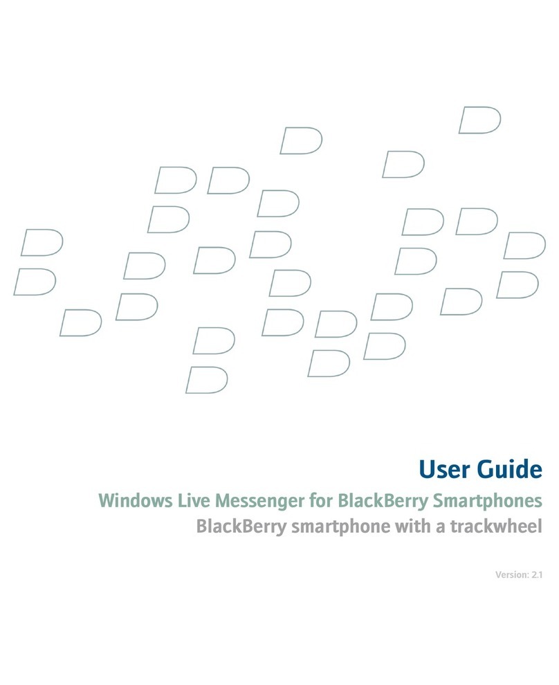 Blackbe;rry Windows Live Messenger User manual