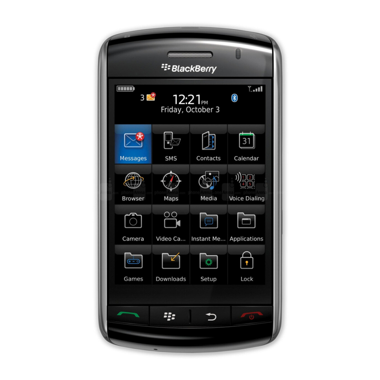 Blackbe;rry 9500 - Storm - GSM User manual