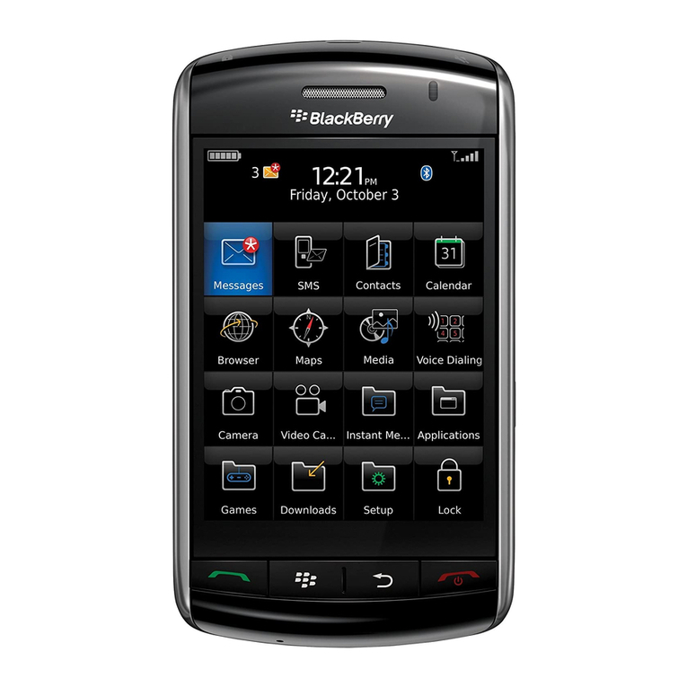 Blackbe;rry Storm 9530 User manual