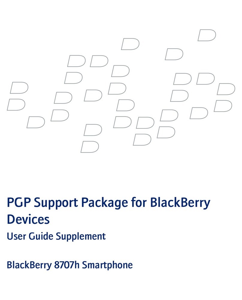 Blackbe;rry PGP Owner's manual Blackbe;rry PGP Owner's manual