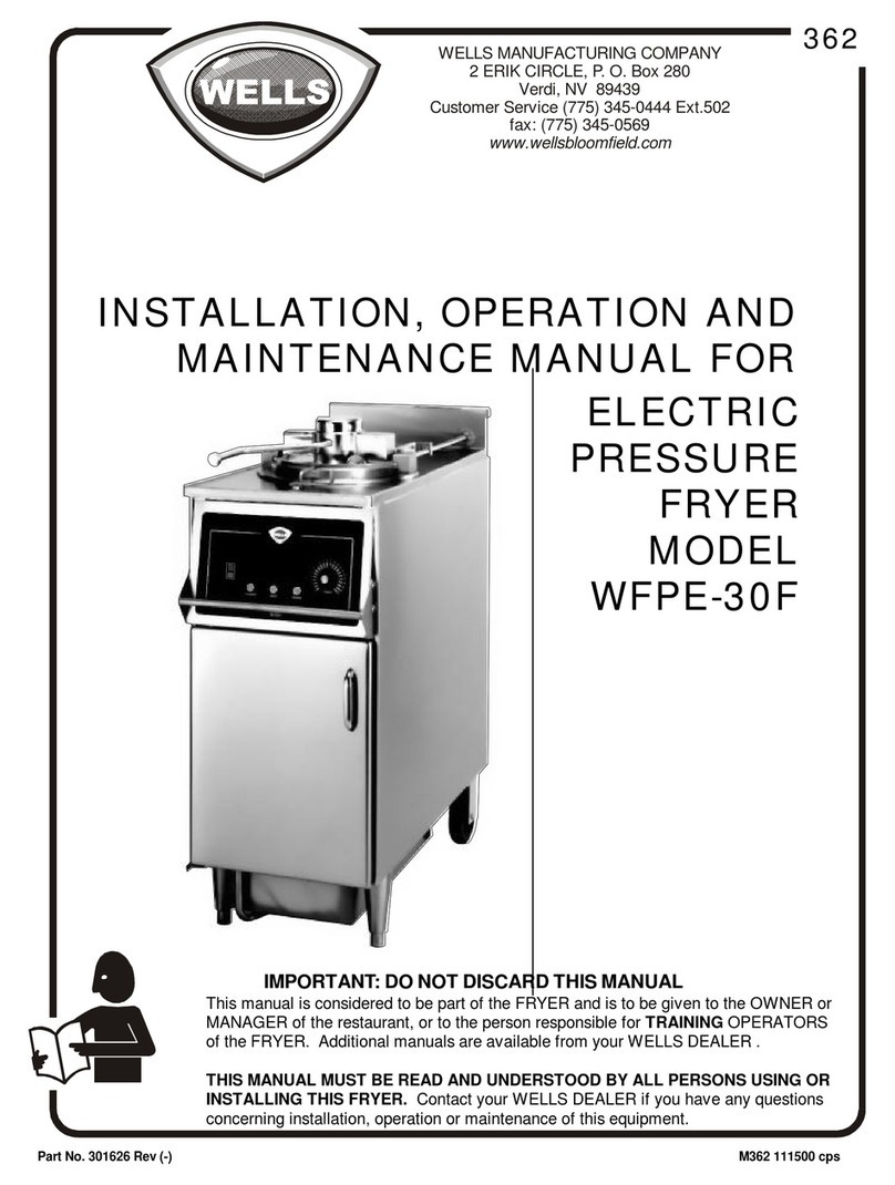 Wells WFPE-30F Installation, operation and maintenance manual