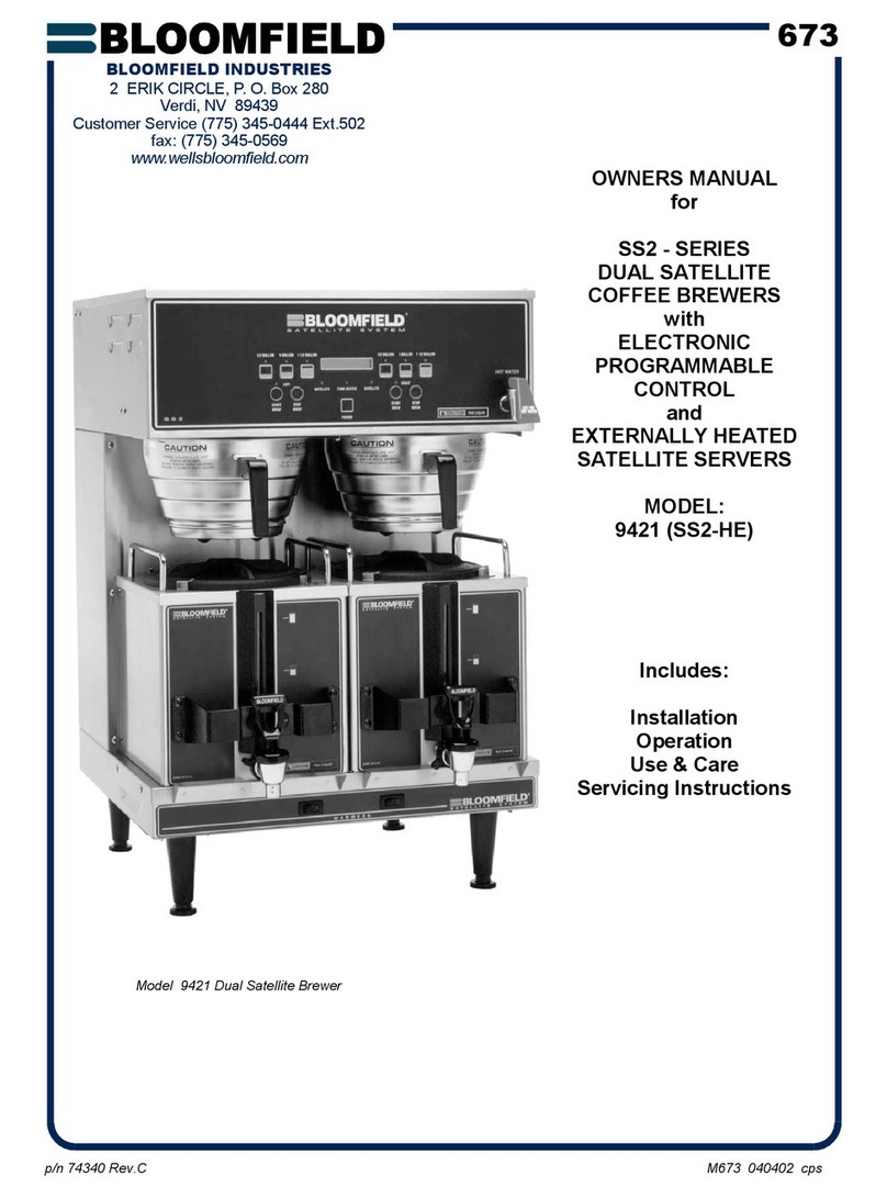 Bloomfield 9421 (SS2-HE) User manual