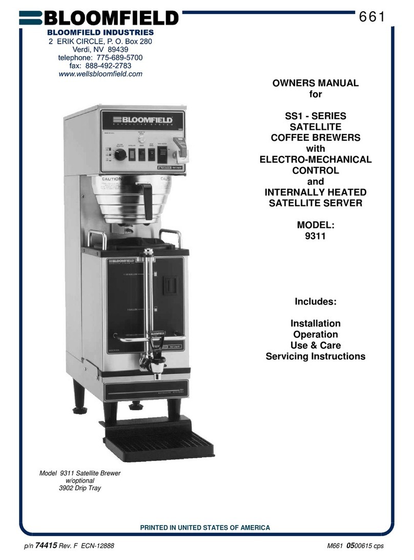 Bloomfield 9311 User manual