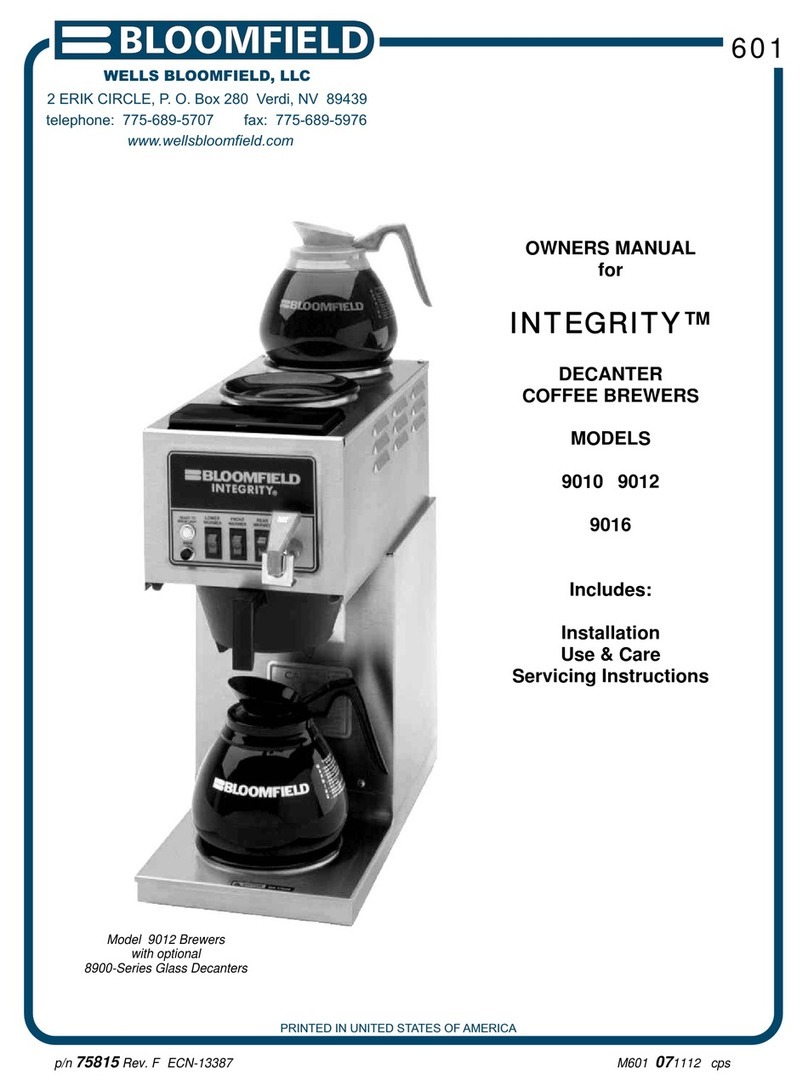 Bloomfield Integrity 9010 User manual