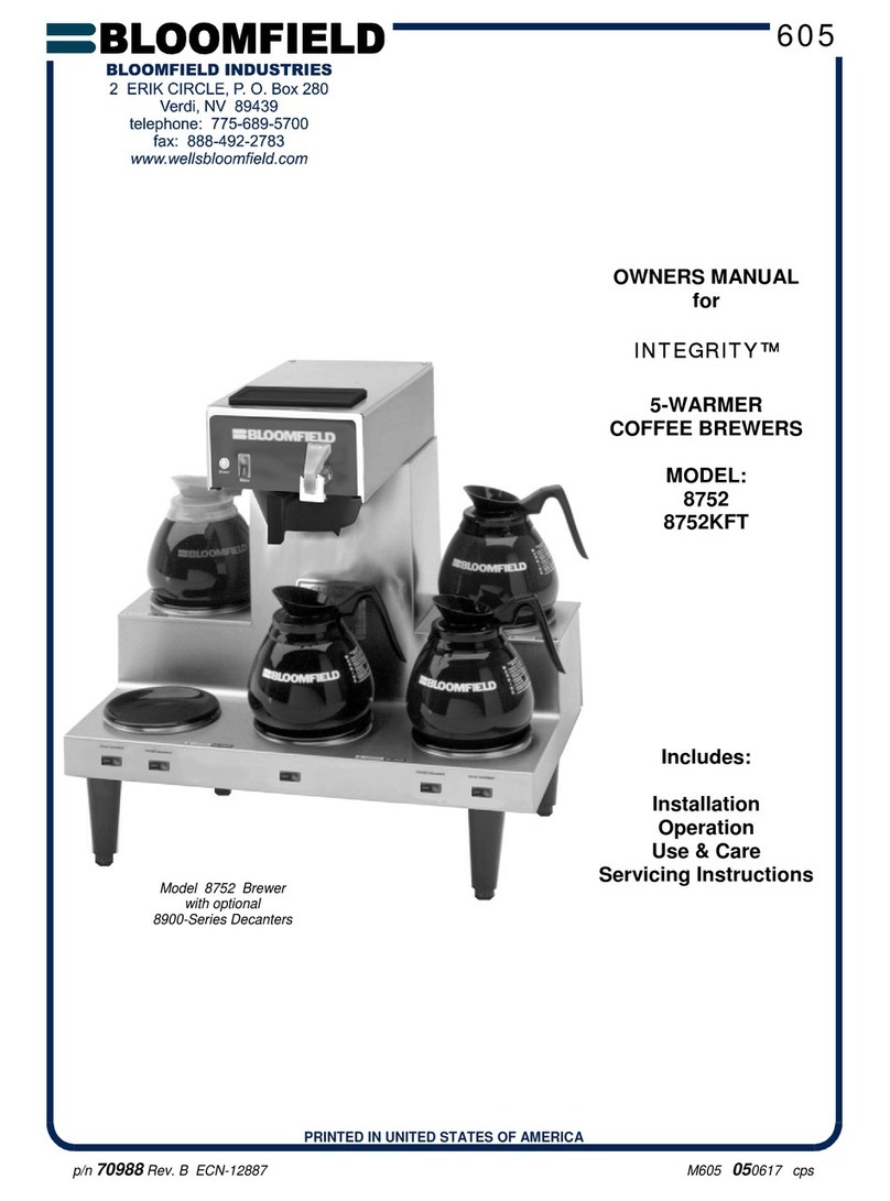 Bloomfield Integrity 8752 User manual