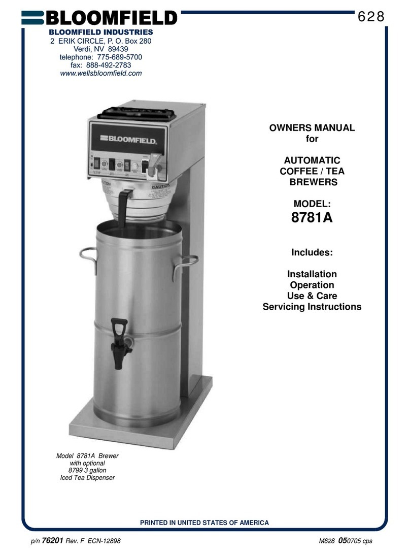 Bloomfield 8781A User manual