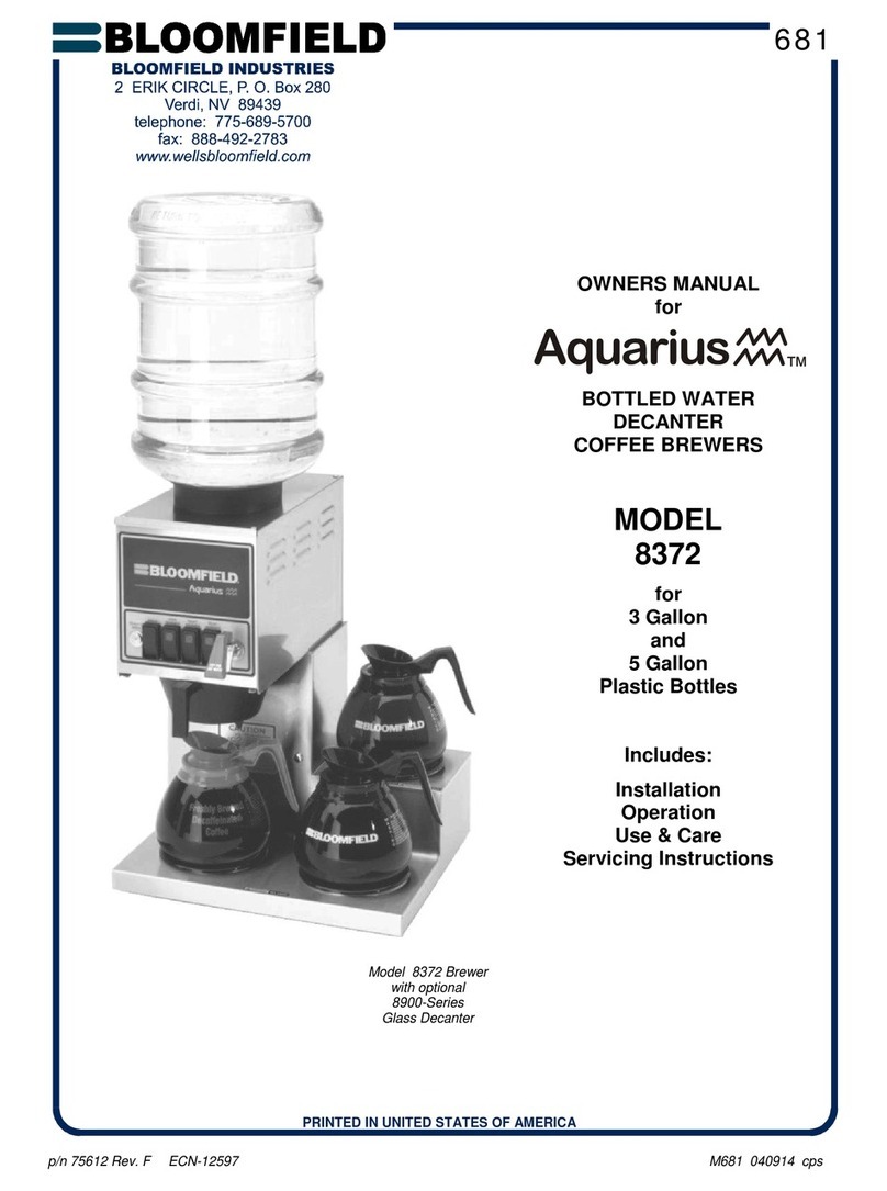 Bloomfield 8372 User manual