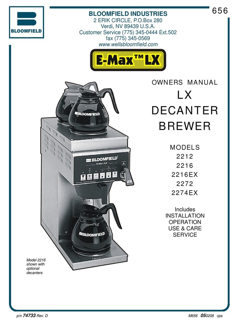 Bloomfield 2212 User manual