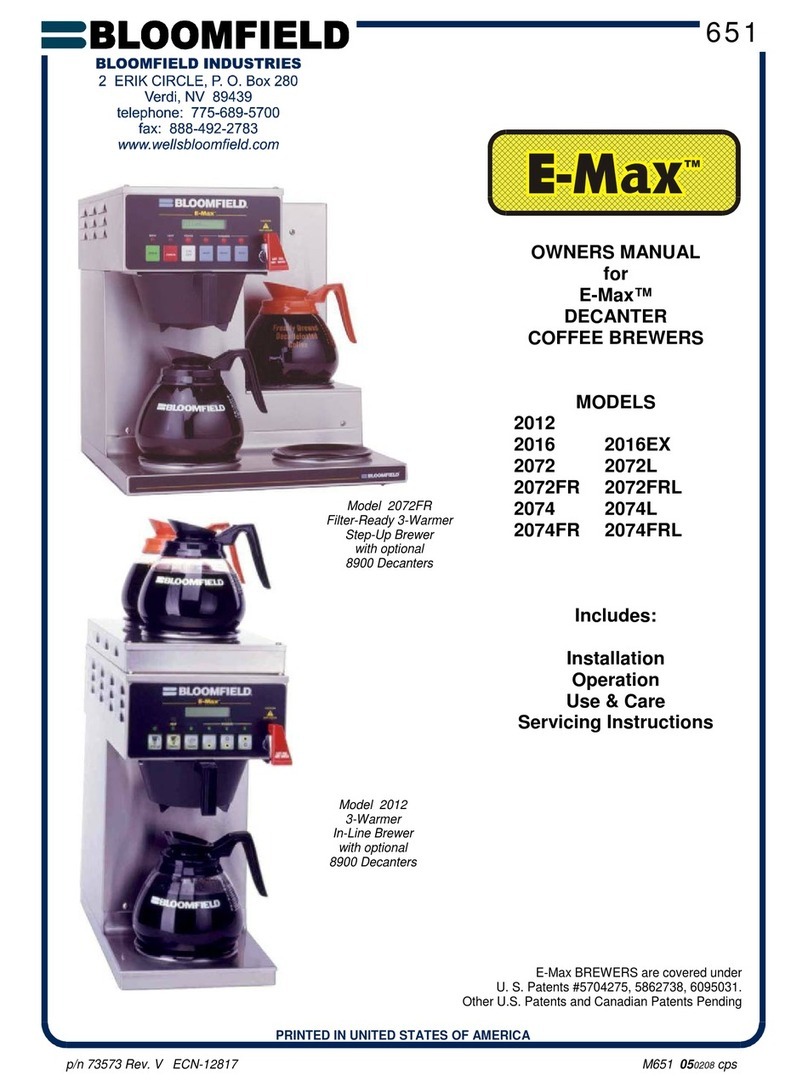 Bloomfield 2012 User manual