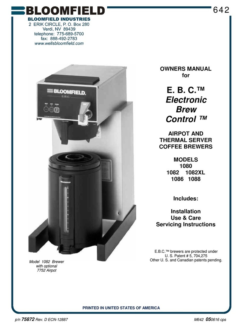 Bloomfield E.B.C. 1080 User manual