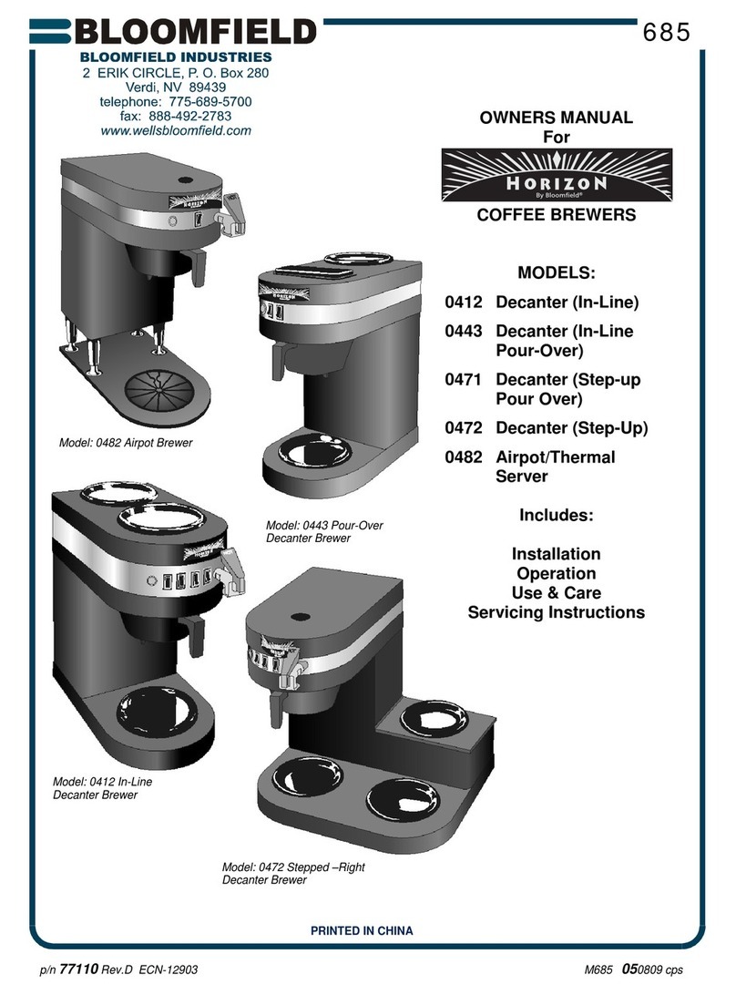 Bloomfield Horizon 0412 User manual