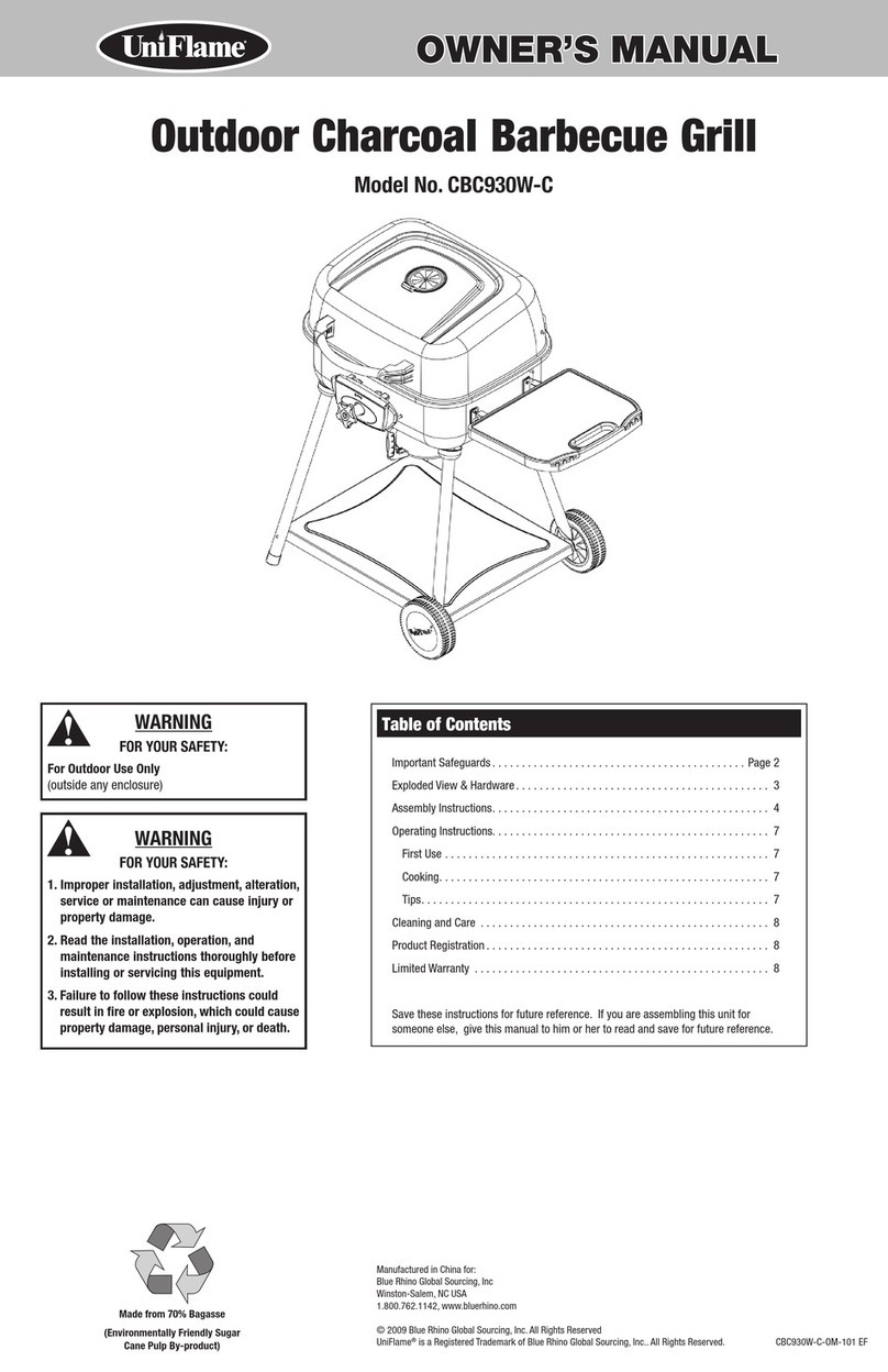 Uniflame CBC930W-C User manual
