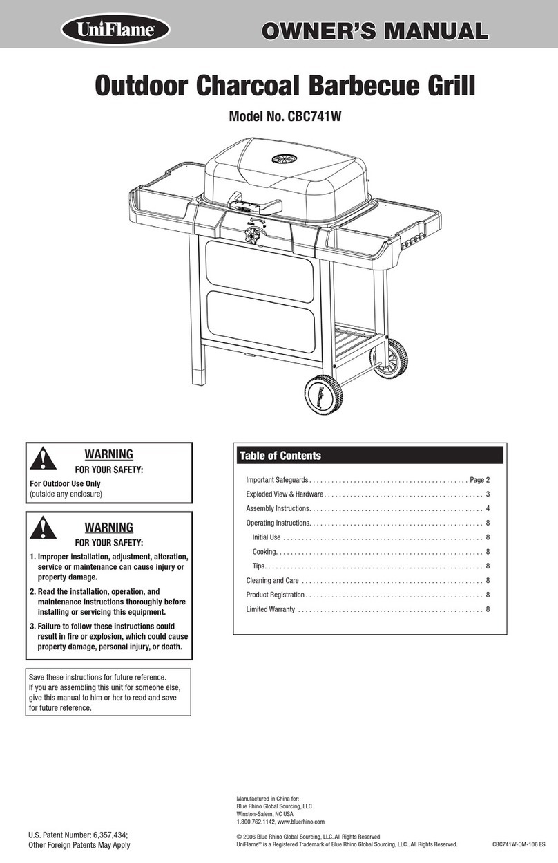Uniflame CBC741W User manual