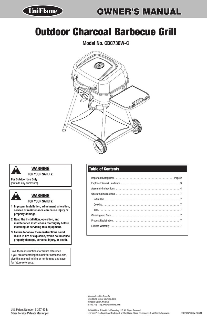Uniflame CBC730W-C User manual