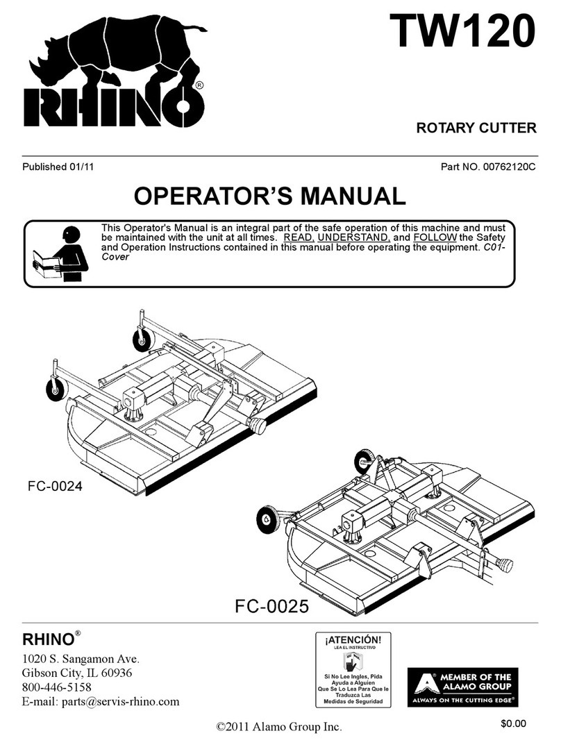 RHINO TW120 FC-0024 User manual