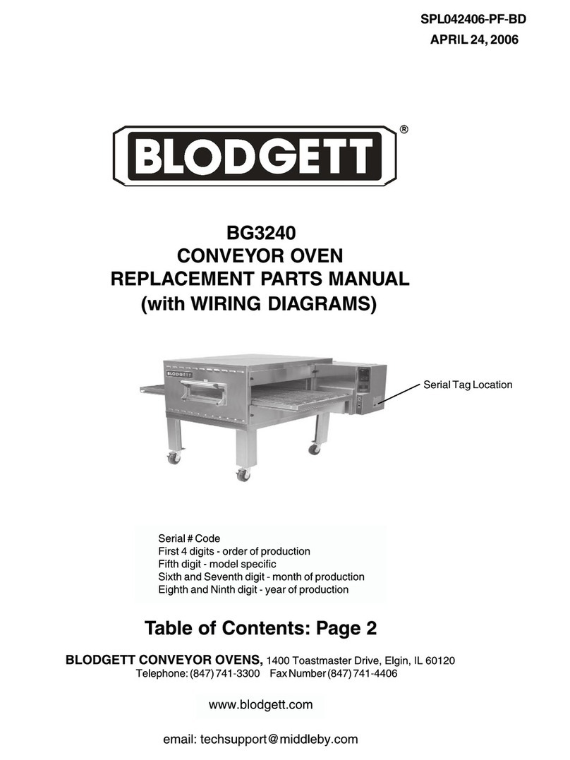 Blodgett BG3240 Manual